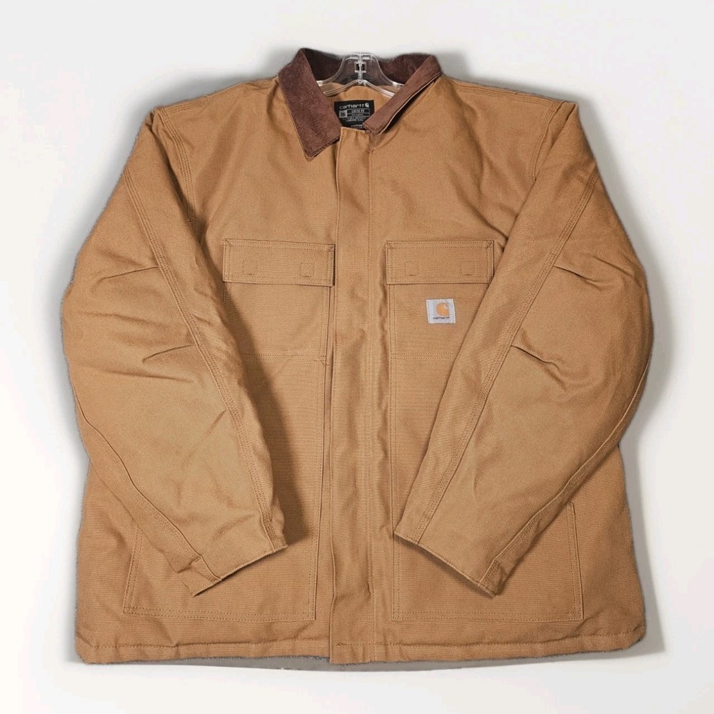 Carhartt Loose Fit Men's Sz 2XL Brown 0C0003-M Insulated Jacket NWOT Irregular